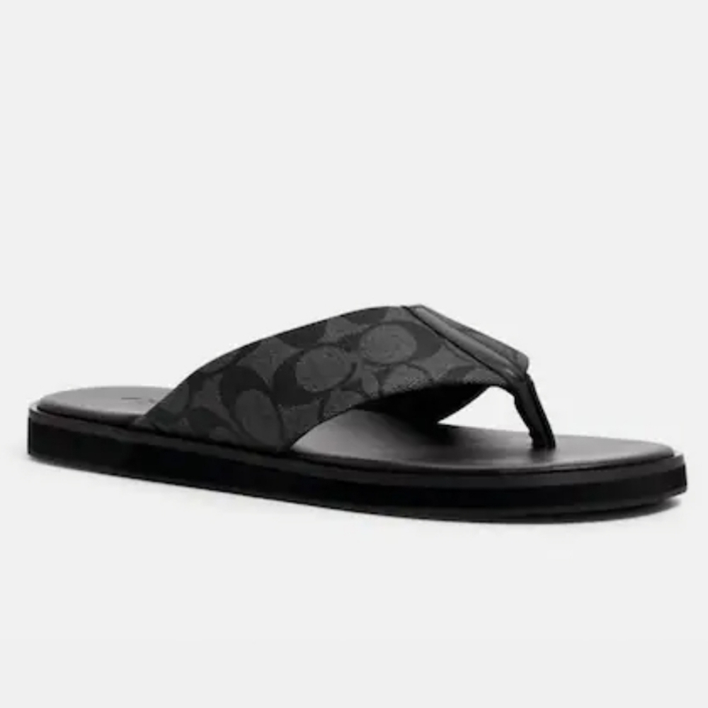 Coach Leather Thong Sandals